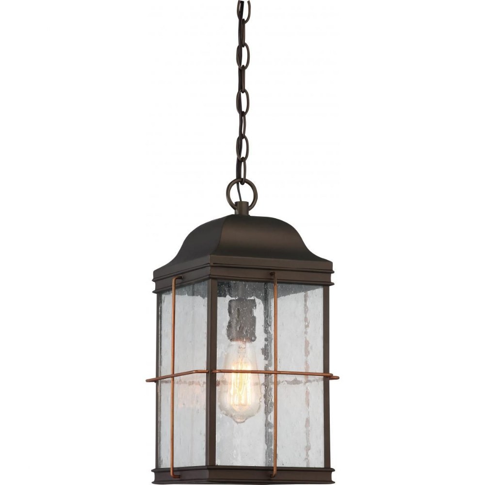 Nuvo Lighting-60/5836-Howell-One Light Outdoor Hanging Lantern-8.75 Inches Wide by 17.13 Inches High   Bronze/Copper Finish