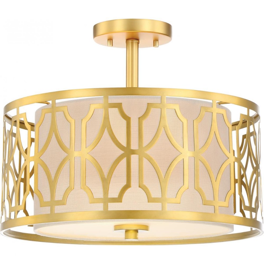 2671255 Nuvo Lighting-60/5937-Filigree-Two Light Semi-Flus sku 2671255