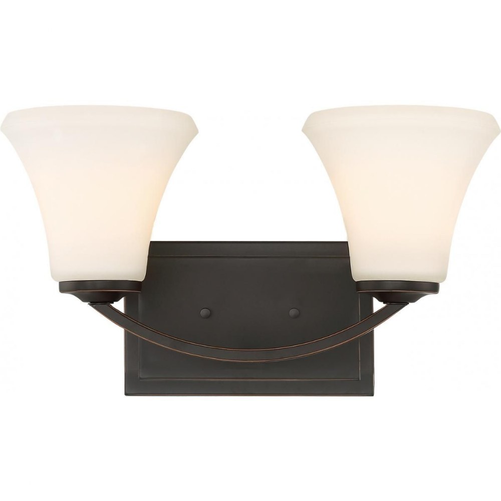 Nuvo Lighting-60/6302-Fawn-1 Light Small Mushroom Flush Mount-15 Inches Wide by 8.75 Inches High Mahogany Bronze  Mahogany Bronze Finish with Frosted Glass