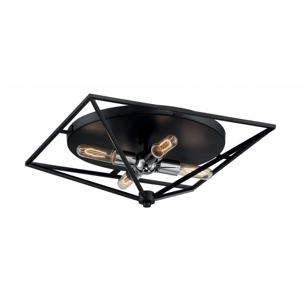 4 Light Large Pendant Black/Polished Nickel Finish Nuvo Lighting 60/7009 Legend 4 Light Large Pendant Black/Polished Nickel Finish Nuvo Lighting 60/7009 Legend