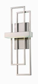 Nuvo Lighting-62/105-Frame-One Module-Wall Sconce-7.88 Inches Wide by 20.25 Inches High   Brushed Nickel Finish w/Frosted Glass