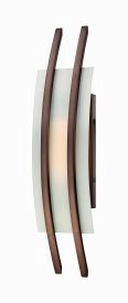 Nuvo Lighting-62/122-Trax-One Module-Wall Sconce-7 Inches Wide by 20 Inches High Hazel Bronze  Hazel Bronze Finish w/Frosted Glass