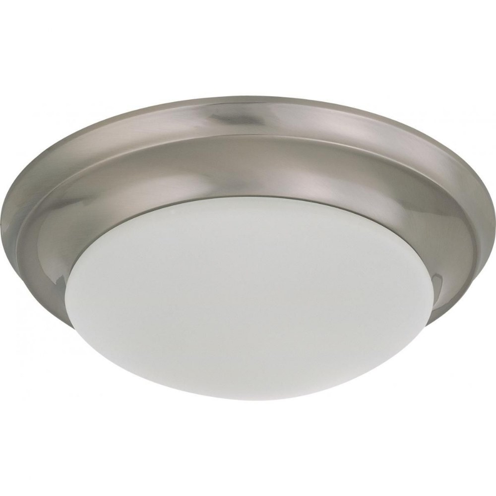 Nuvo Lighting-62/786-18W 1 LED Flush Mount-11.75 Inches Wide by 4.5 Inches High Brushed Nickel  Mahogany Bronze Finish with Frosted Glass