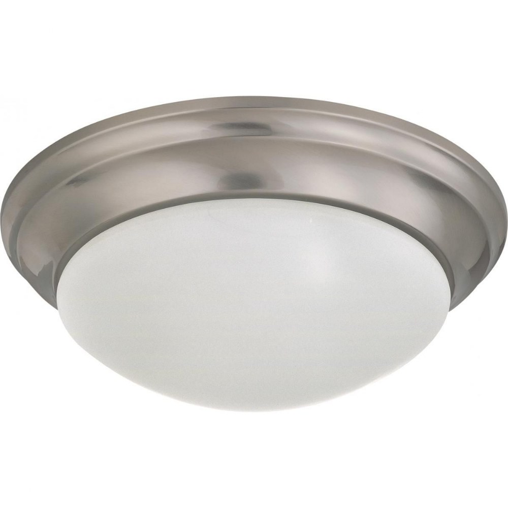 Nuvo Lighting-62/788-24W 1 LED Flush Mount-14 Inches Wide by 5.5 Inches High Brushed Nickel  Mahogany Bronze Finish with Frosted Glass