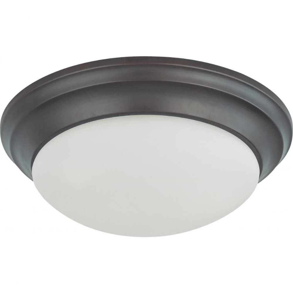 Nuvo Lighting-62/789-24W 1 LED Flush Mount-14 Inches Wide by 5.5 Inches High Mahogany Bronze  Mahogany Bronze Finish with Frosted Glass