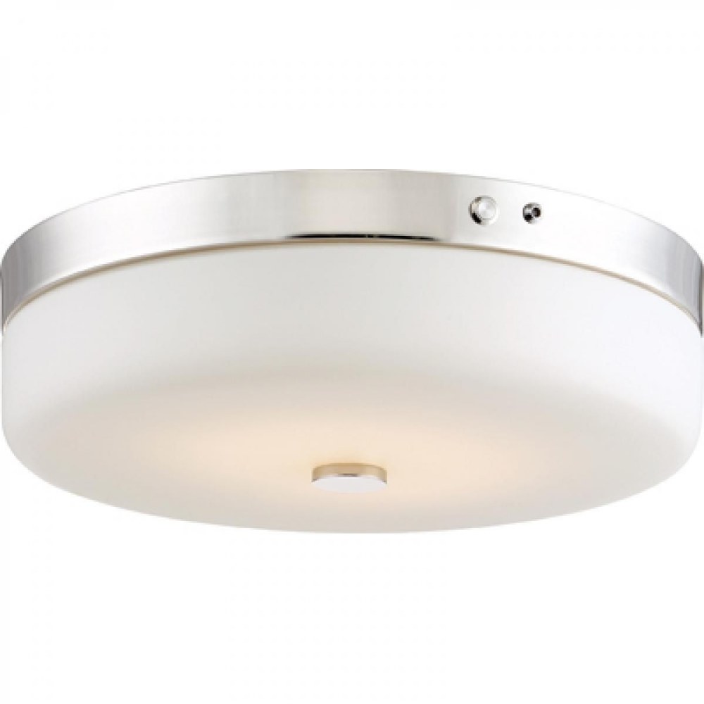 Nuvo Lighting-62/981-20W 1 LED Flush Mount with Battery Backup Ready-15 Inches Wide by 4.5 Inches High   Polished Nickel Finish