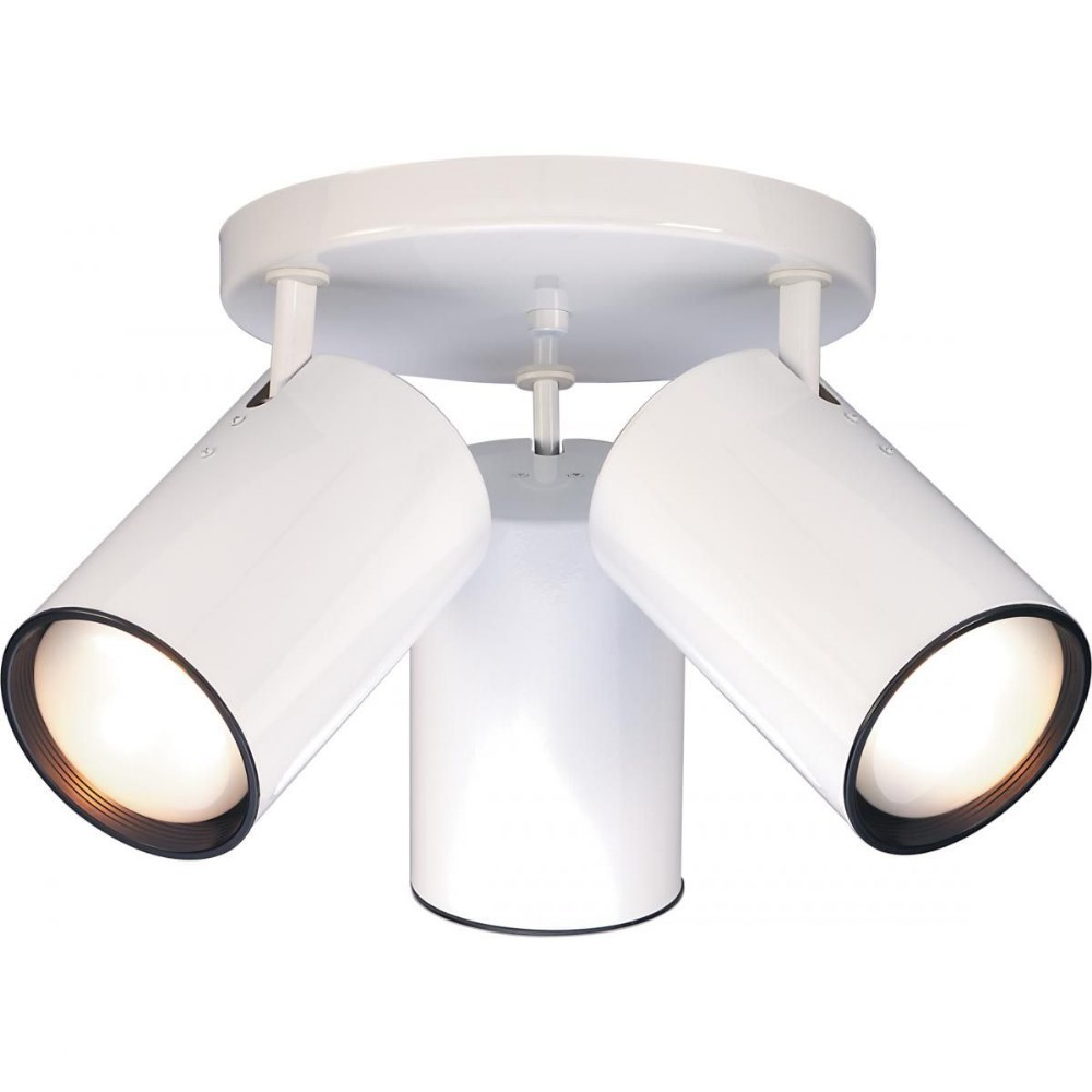 Nuvo Lighting-SF76/422-Three Light Flush Mount-18 Inches Wide by 10 Inches High   White Finish