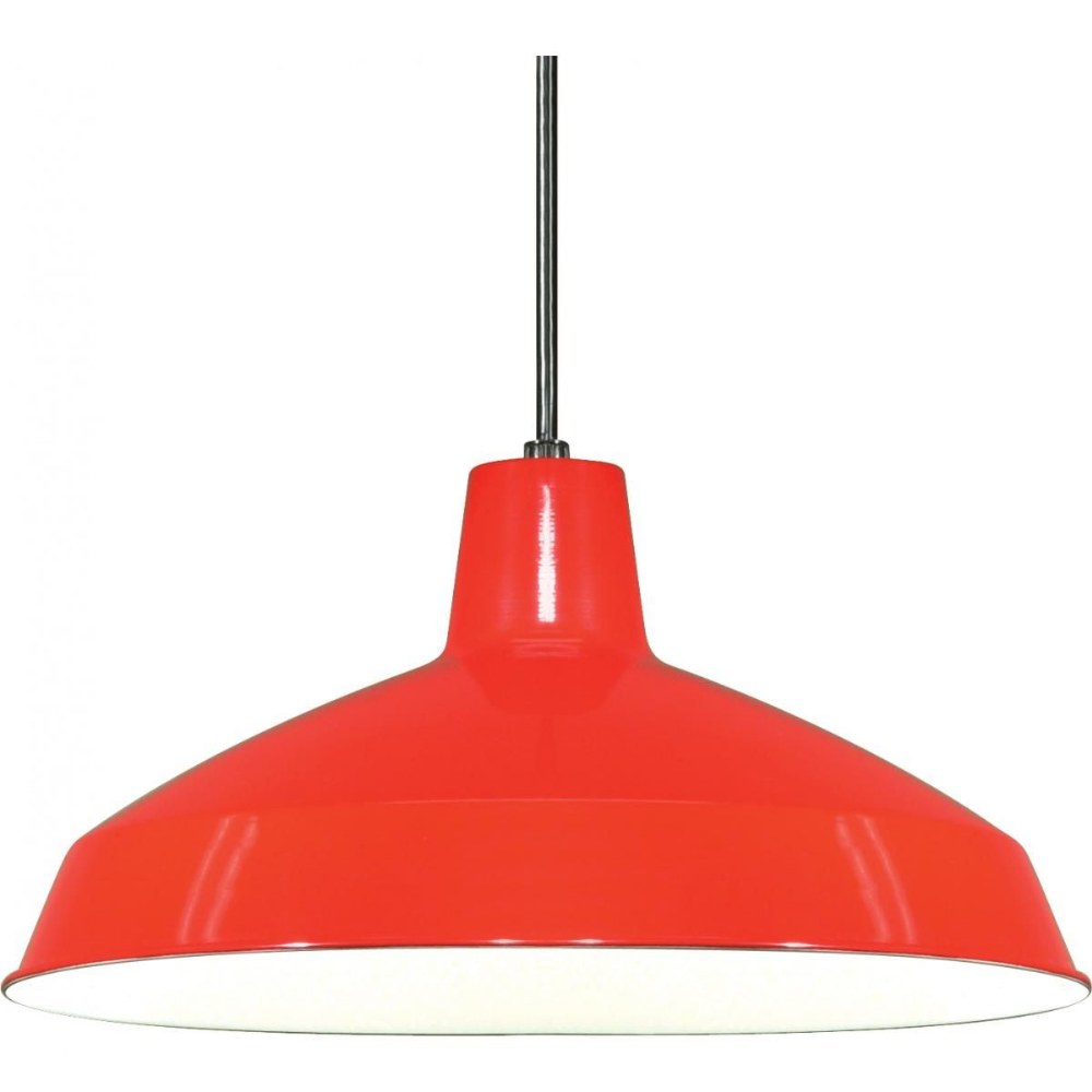 Nuvo Lighting-SF76/663-One Light Outdoor Pendant-16 Inches Wide by 8.13 Inches High Red  Red Finish