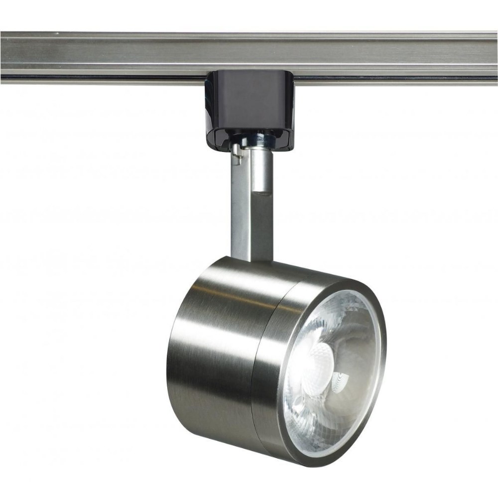 Nuvo Lighting-TH405-12W 1 LED 24 Degree Round Track Head-2.94 Inches Wide by 2.19 Inches High Brushed Nickel  Brushed Nickel Finish