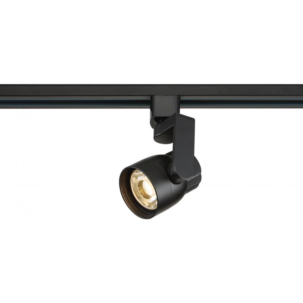 Nuvo Lighting-TH422-12W 1 LED 24 Degree Angle Arm Track Head-2.5 Inches Wide by 3.31 Inches High Black  Brushed Nickel Finish