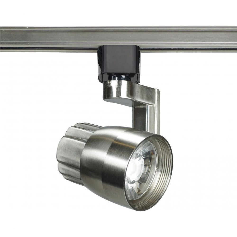 Nuvo Lighting-TH425-12W 1 LED 24 Degree Angle Arm Track Head-2.5 Inches Wide by 3.31 Inches High Brushed Nickel  Brushed Nickel Finish