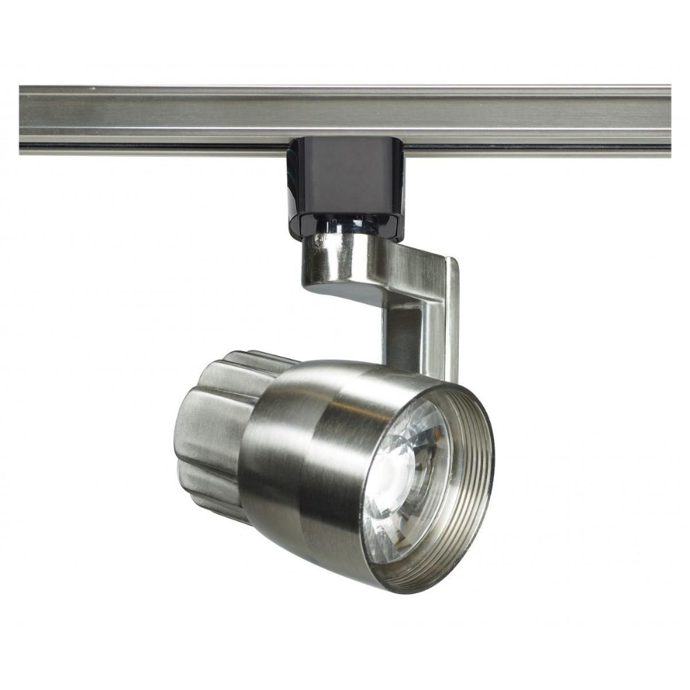 Nuvo Lighting-TH427-12W 1 LED 36 Degree Angle Arm Track Head-2.5 Inches Wide by 3.31 Inches High Brushed Nickel  Brushed Nickel Finish