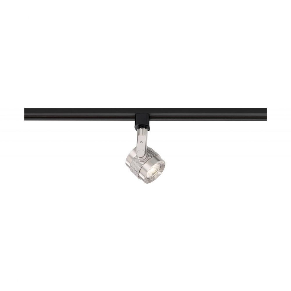Nuvo Lighting-TH498-12W 1 LED Track Head-3 Inches Wide by 5.25 Inches High   Brushed Nickel Finish