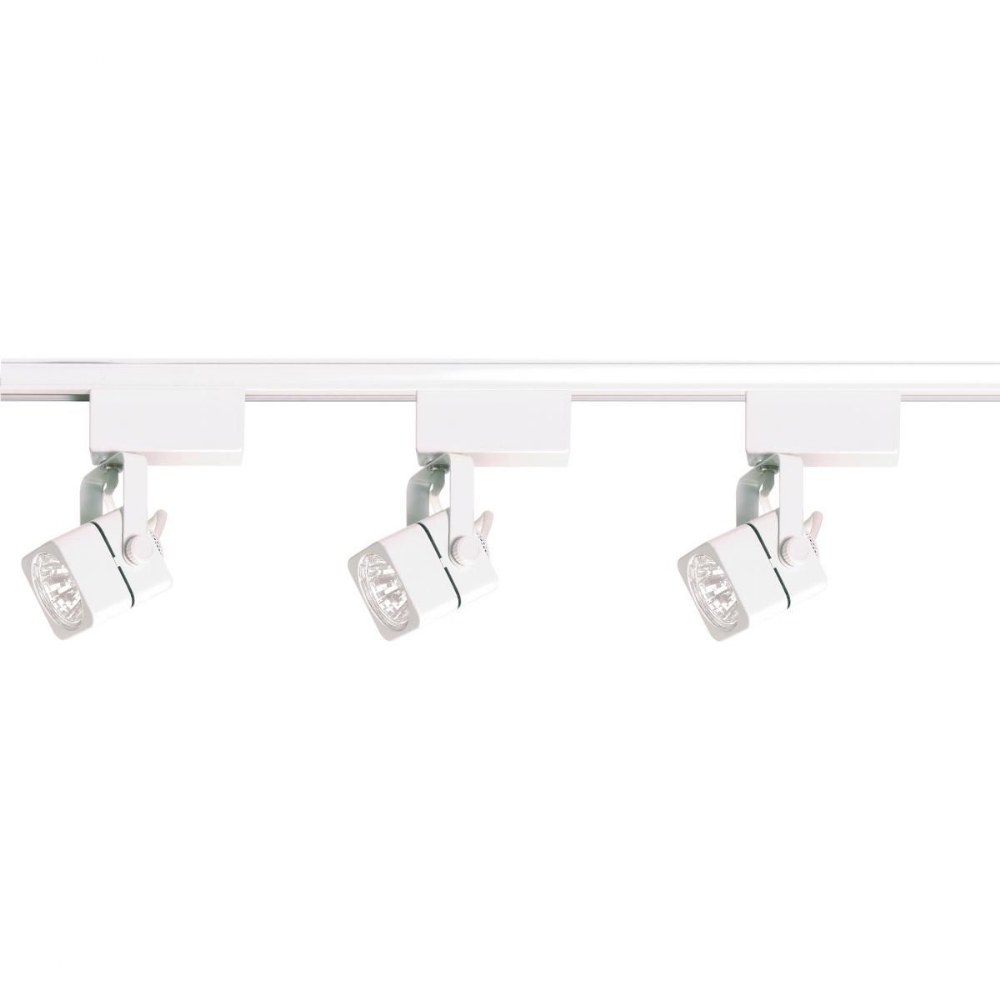 Nuvo Lighting-TK310-Three Light Low Voltage Square Track Kit-5.75 Inches Wide by 4.5 Inches High   White Finish