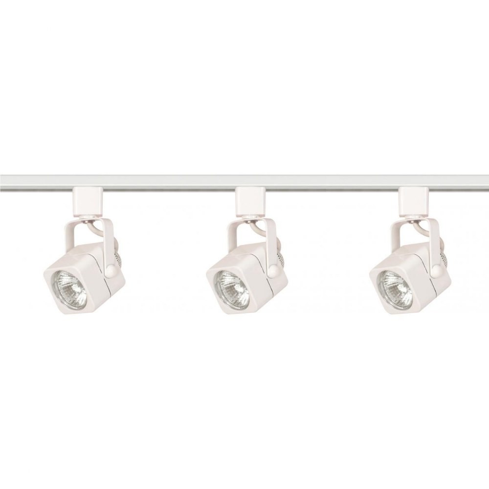 Nuvo Lighting-TK345-Three Light Line Voltage Square Track Kit-1 Inch Wide by 24 Inches High   White Finish