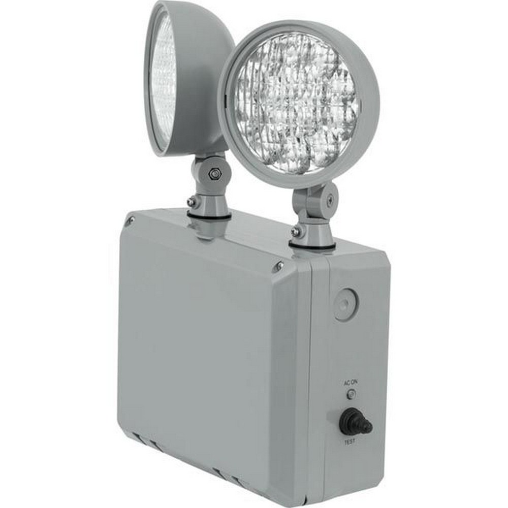 Progress Commercial Lighting-PE2WL-82-12.2 Inch 2.7W 2 LED Double Head Light with Remote   Gray Finish