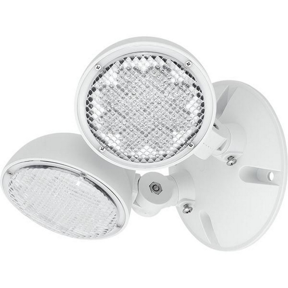Progress Commercial Lighting-PERHC-DB-OD-30-7.4 Inch 1W 2 LED Outdoor Double Head Light with Remote White Finish