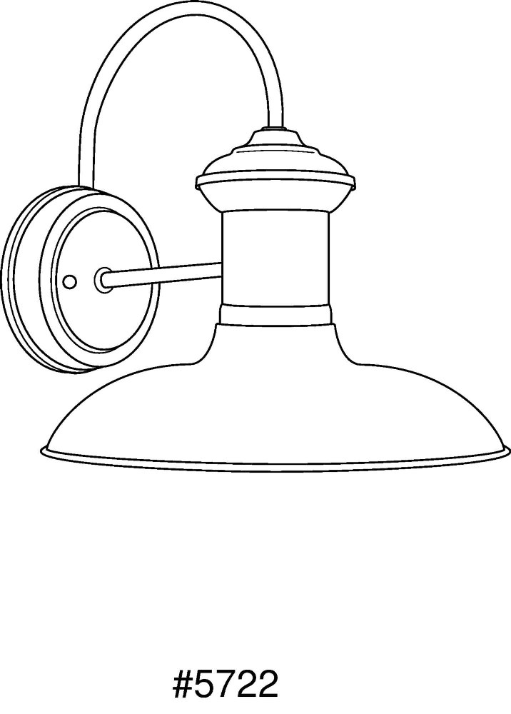 Progress Lighting P5721-71 Brookside - Small 1-Light Outdoor Wall Lantern in - Picture 4 of 5