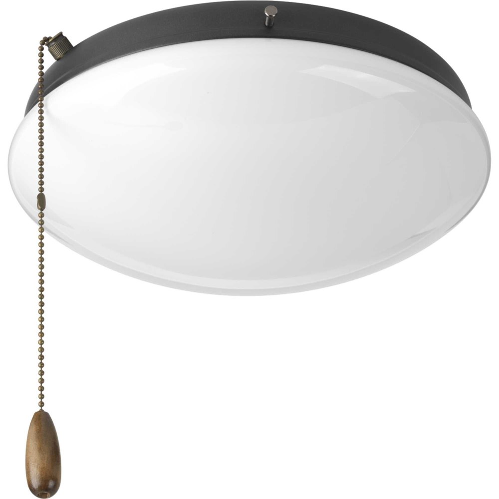 Progress Lighting-P2602-143WB-AirPro Light Kit - Wide - 2 Light in Transitional style - 10.5 Inches wide by 3.81 Inches high Graphite  White Finish with Opal Glass