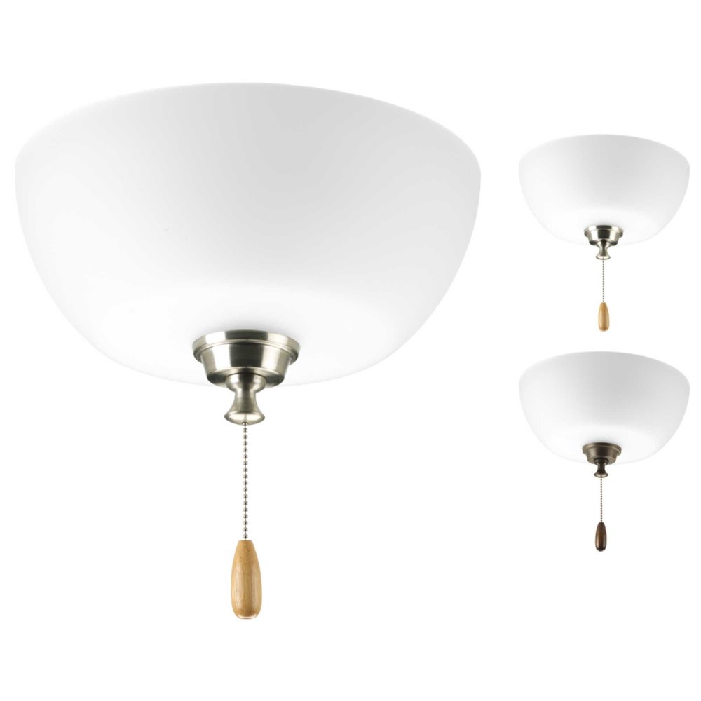 Progress Lighting-P2649-01WB-Wisten Light Kit - Wide - 2 Light in Transitional and Modern style - 12.75 Inches wide by 9.81 Inches high   Unfinished with Etched Glass