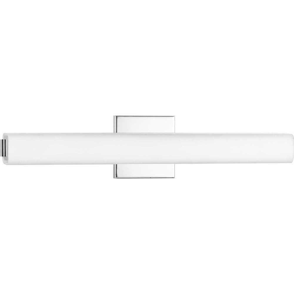 Progress Lighting-P300182-015-30-Beam LED - 1 Light - Square/Rectangular Shade in Modern style - 22.25 Inches wide by 4.75 Inches high Polished Chrome  Brushed Nickel Finish with Etched Opal Glass