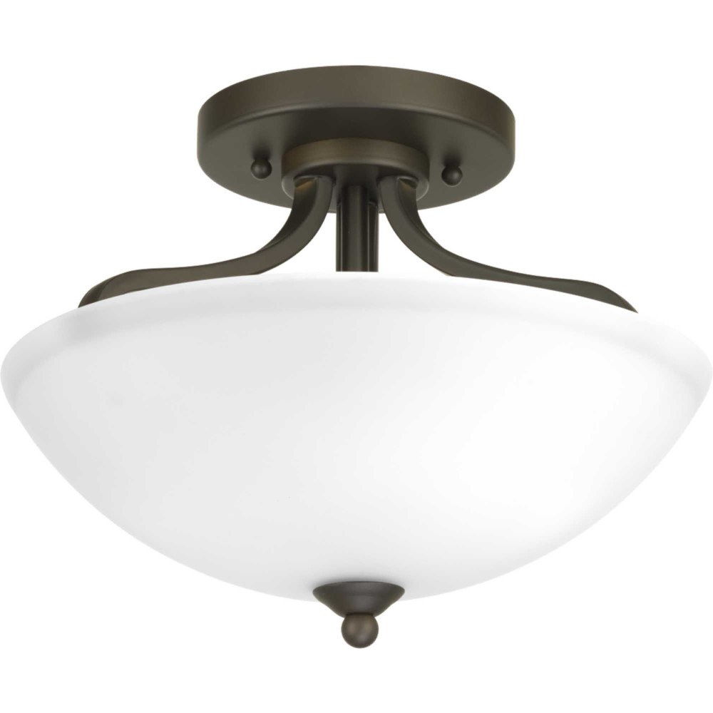 Progress Lighting-P350057-020-Laird - Close-to-Ceiling Light - 2 Light - Bowl Shade in Transitional and Traditional style - 13 Inches wide by 9.88 Inches high Antique Bronze  Antique Bronze Finish wit