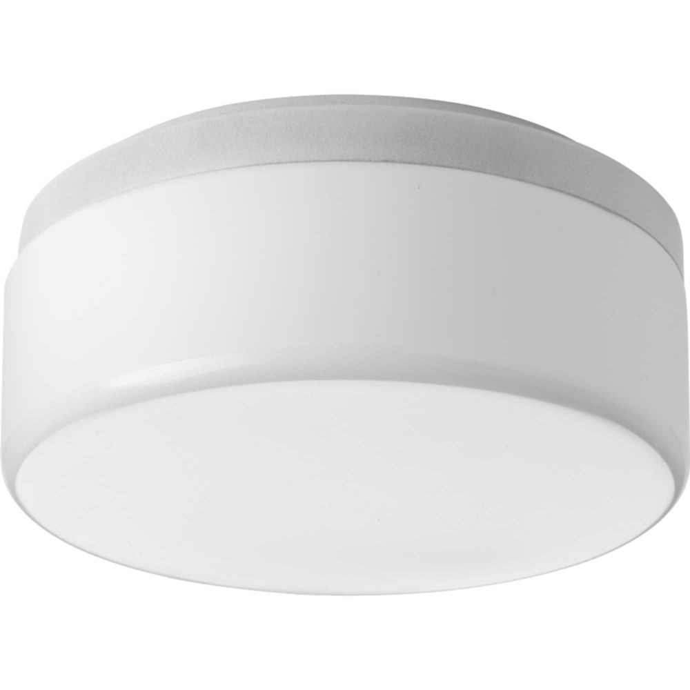 Progress Lighting-P350076-030-30-Maier LED - Close-to-Ceiling Light - 1 Light - 9.06 Inches wide by 4.31 Inches high White  White Finish with White Acrylic Glass