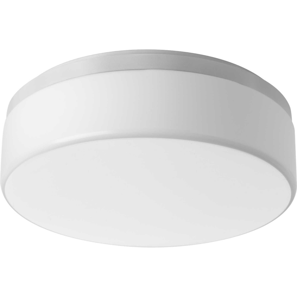 Progress Lighting-P350077-030-30-Maier LED - Close-to-Ceiling Light - 1 Light - 14 Inches wide by 4.75 Inches high White  White Finish with White Acrylic Glass