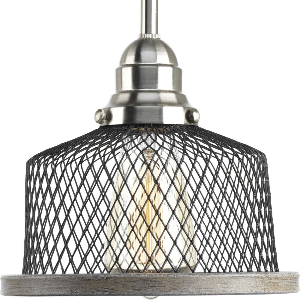 Progress Lighting-P500078-009-Tilley - Pendants Light - 1 Light in Coastal style - 8 Inches wide by 7 Inches high Brushed Nickel  Antique Bronze Finish