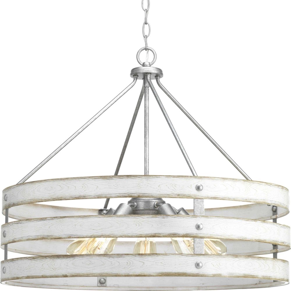 Progress Lighting-P500090-141-Gulliver - Pendants Light - 5 Light in Coastal style - 27.75 Inches wide by 22.75 Inches high Galvanized  Graphite Finish