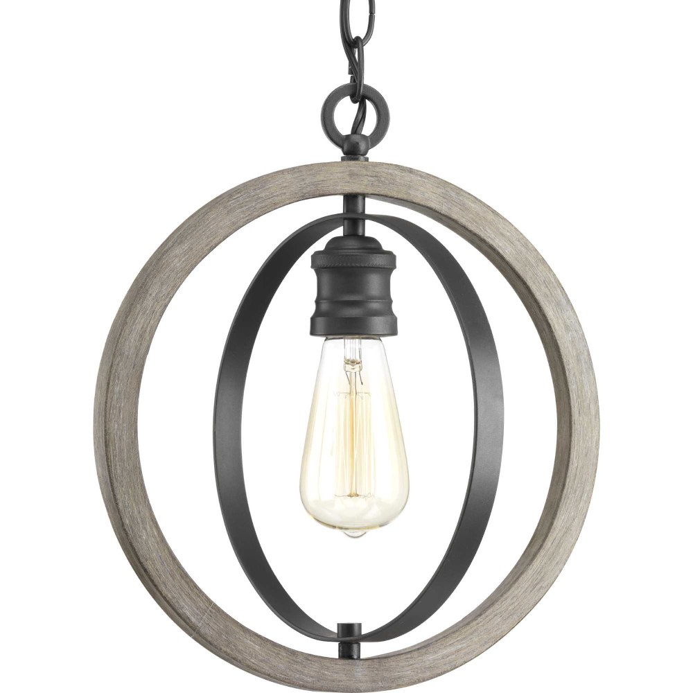 Progress Lighting-P500092-143-Conestee - 14 Inch Height - Pendants Light - 1 Light - Line Voltage Graphite  Graphite Finish