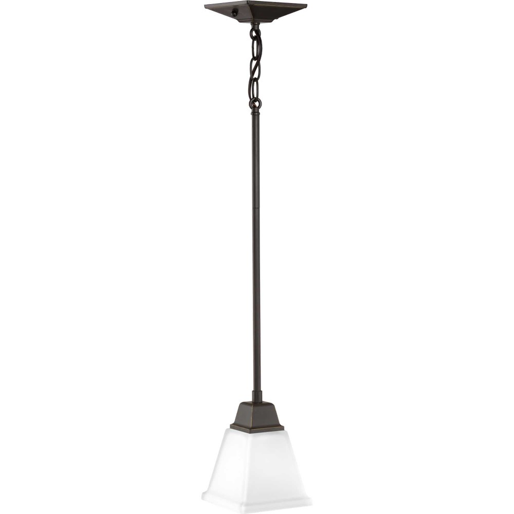 Progress Lighting-P500125-020-Clifton Heights - Pendants Light - 1 Light in Modern Craftsman and Farmhouse style - 5.5 Inches wide by 7.25 Inches high Antique Bronze  Brushed Nickel Finish with Etched