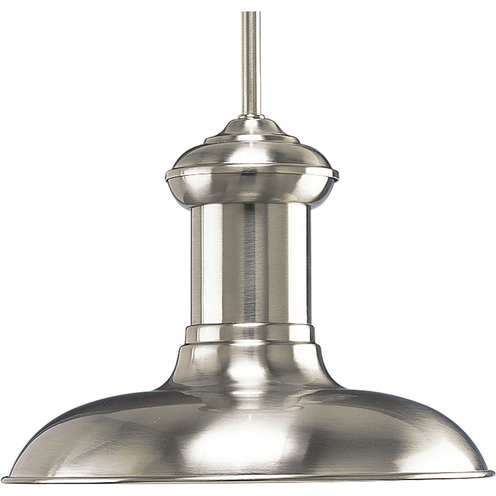 Progress Lighting-P5024-0930K9-Brookside - 9.125 Inch Height - Pendants Light - 1 Light - TRUE - Line Voltage Brushed Nickel LED Brushed Nickel Finish