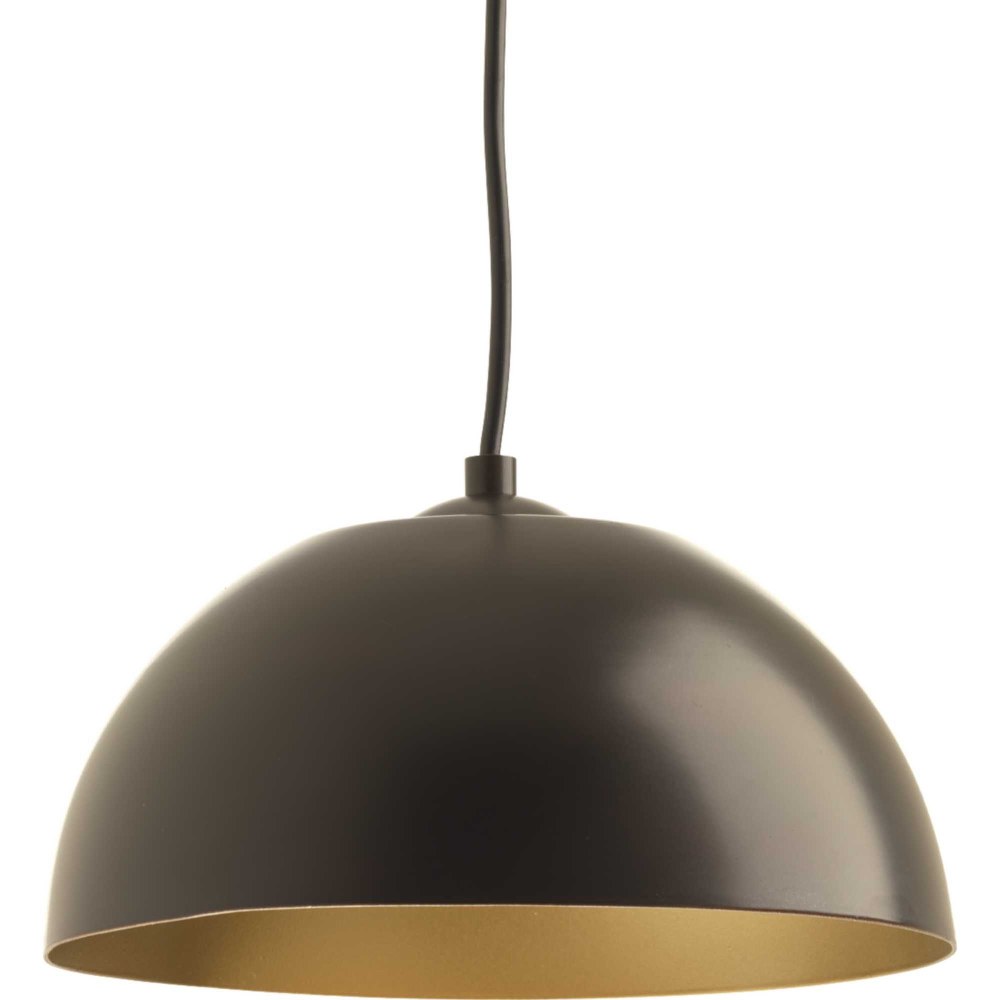 Progress Lighting-P5340-2030K9-Dome LED - Pendants Light - 1 Light in Modern style - 10 Inches wide by 5.63 Inches high   Antique Bronze Finish