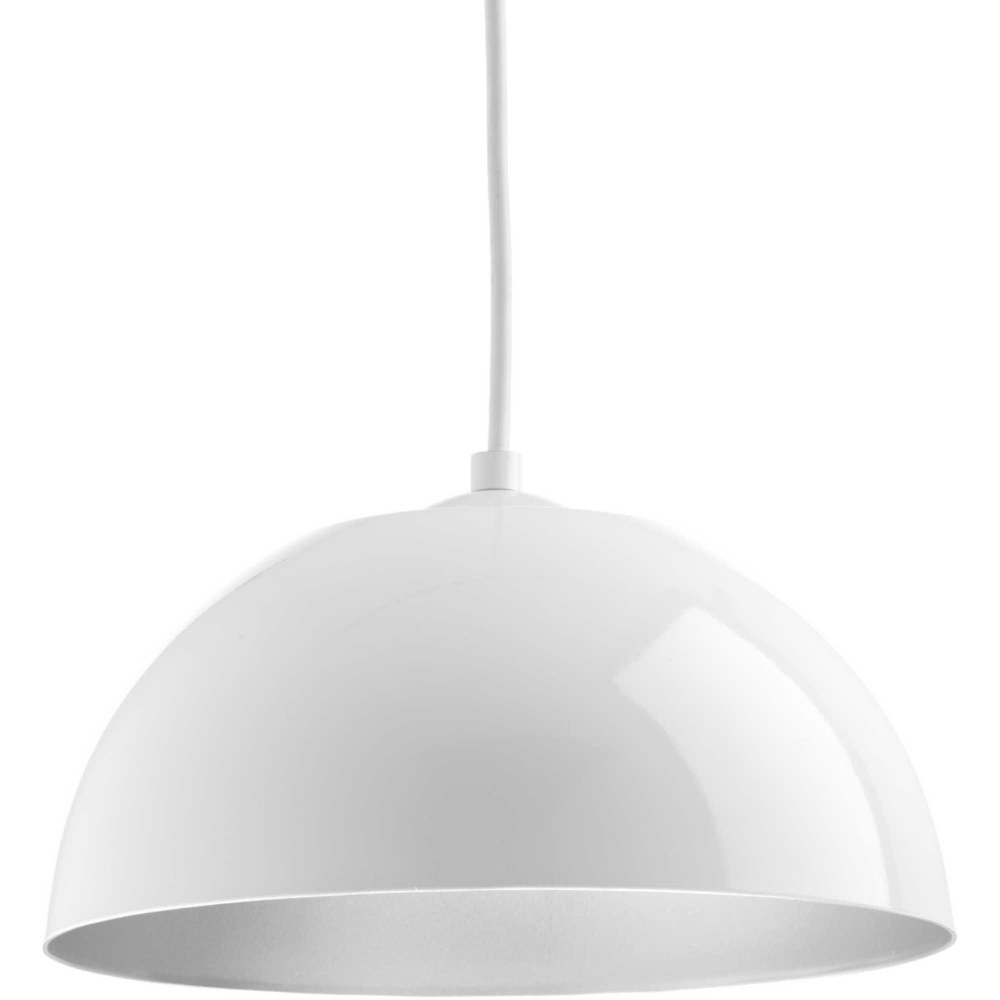 Progress Lighting-P5340-3030K9-Dome LED - Pendants Light - 1 Light in Modern style - 10 Inches wide by 5.63 Inches high   White Finish