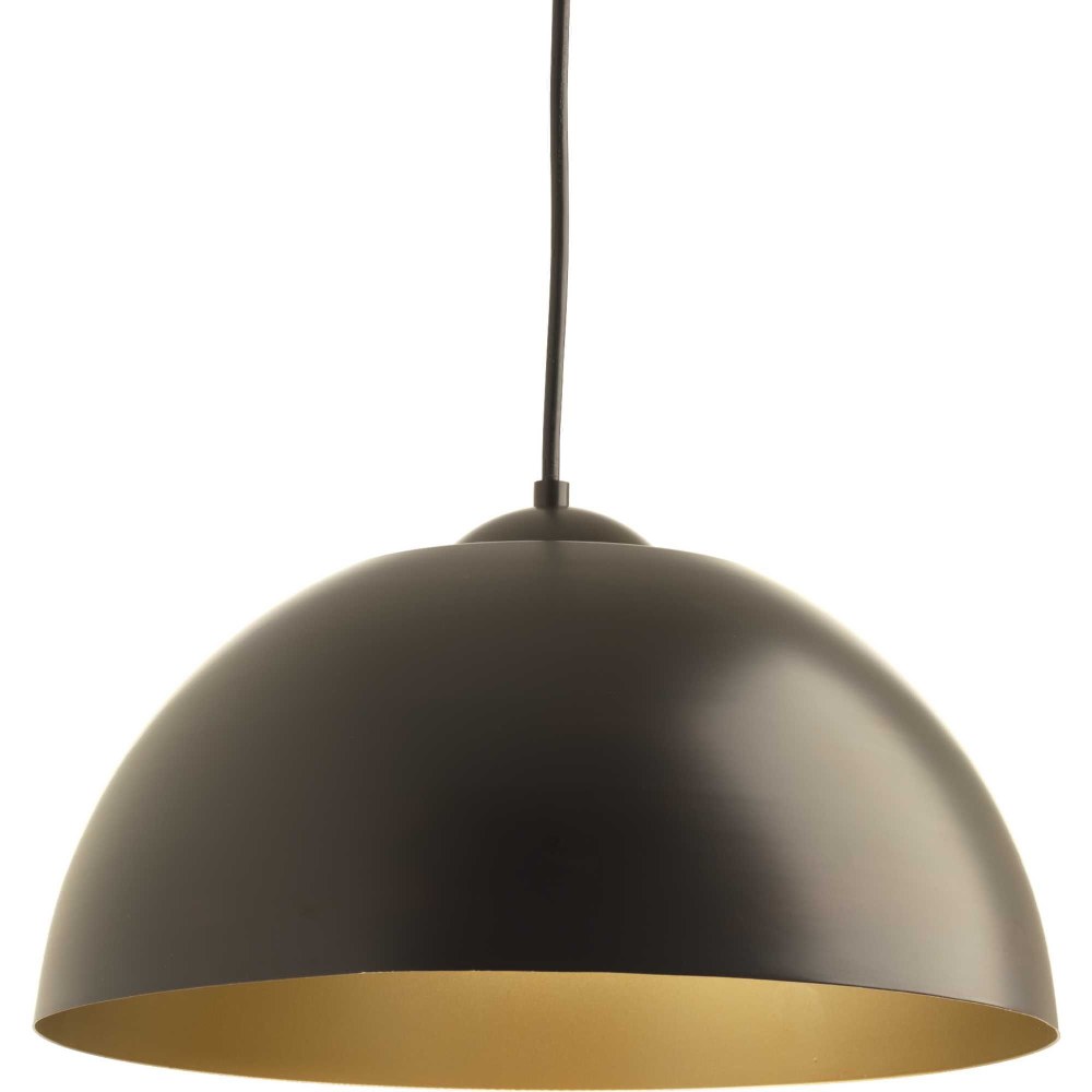 Progress Lighting-P5341-2030K9-Dome LED - Pendants Light - 1 Light in Modern style - 16 Inches wide by 8.88 Inches high   Antique Bronze Finish