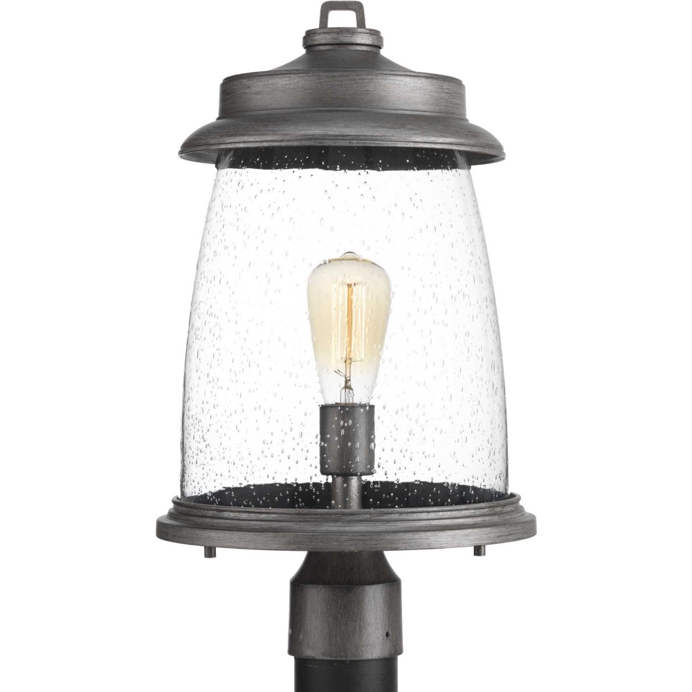 Progress Lighting-P540030-103-Conover - Outdoor Light - 1 Light in Coastal style - 10.88 Inches wide by 19 Inches high Antique Pewter  Antique Pewter Finish with Clear Seeded Glass