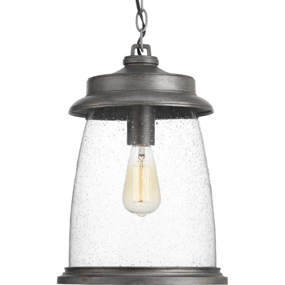 Progress Lighting-P550030-103-Conover - Outdoor Light - 1 Light in Coastal style - 10.88 Inches wide by 15.5 Inches high Antique Pewter  Antique Pewter Finish with Clear Seeded Glass