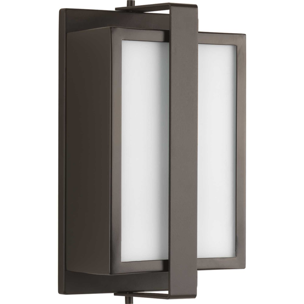 Progress Lighting-P560045-129-Diverge - Outdoor Light - 1 Light in Modern style - 6 Inches wide by 10.88 Inches high   Architectural Bronze Finish with Etched Glass