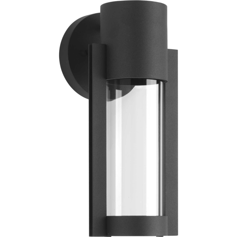 Progress Lighting-P560051-031-30-Z-1030 LED - Outdoor Light - 1 Light - in Modern style - 5.13 Inches wide by 12 Inches high Black  Metallic Gray Finish with Clear/Clear Seeded Glass