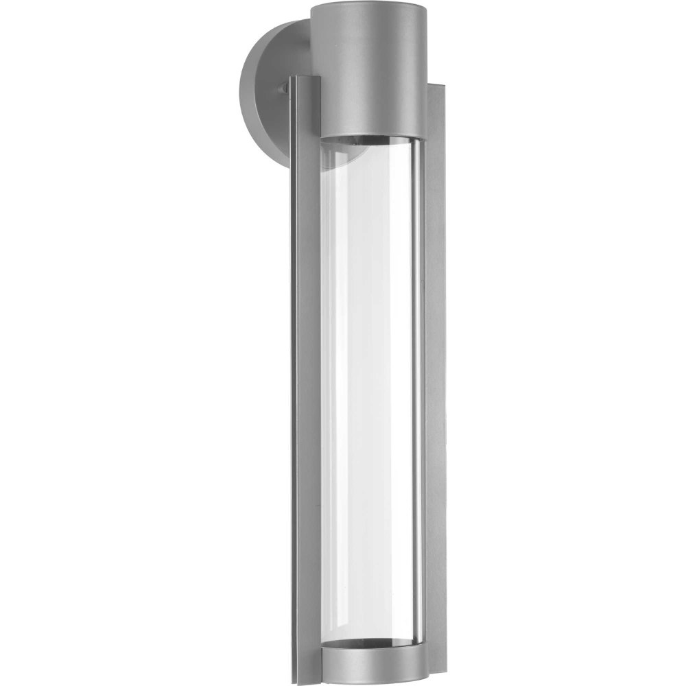 Progress Lighting-P560056-082-30-Z-1030 LED - Outdoor Light - 1 Light - in Modern style - 5.13 Inches wide by 20 Inches high Metallic Gray  Metallic Gray Finish with Clear/Clear Seeded Glass