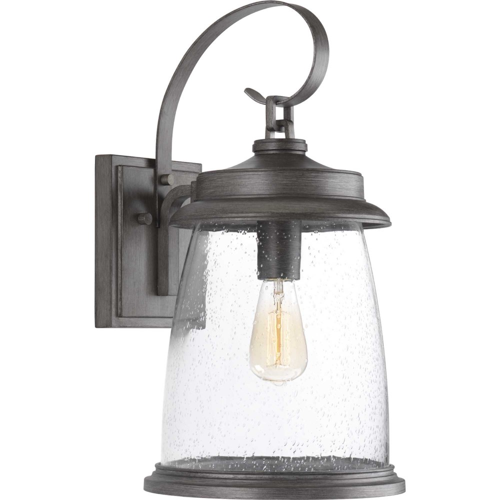 Progress Lighting-P560085-103-Conover - Outdoor Light - 1 Light in Coastal style - 10.88 Inches wide by 21 Inches high Antique Pewter  Antique Pewter Finish with Clear Seeded Glass