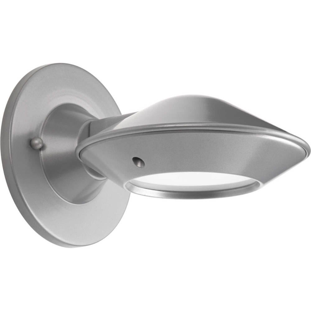 Progress Lighting-P560090-082-30K-Strata LED - Outdoor Light - 1 Light - in Modern style - 6.56 Inches wide by 5.5 Inches high Metallic Gray  Metallic Gray Finish with Frosted Glass