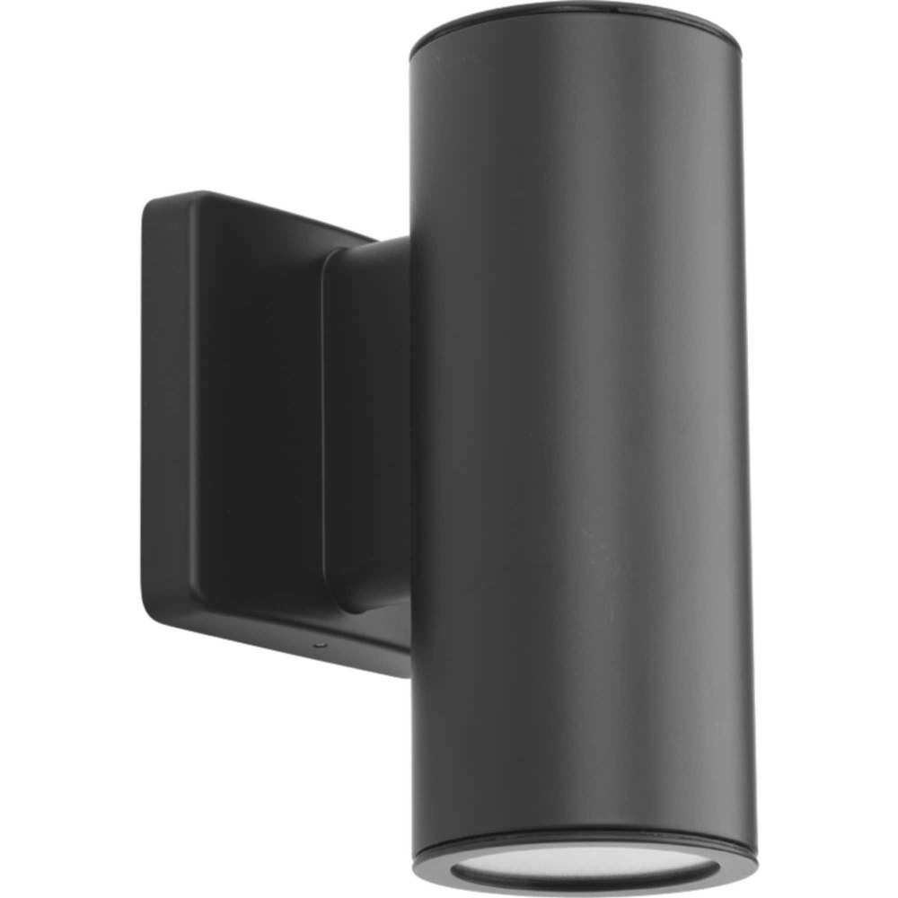 Progress Lighting-P563001-143-30K-Cylinders - Outdoor Light - 2 Light - in Modern style - 4.5 Inches wide by 8.25 Inches high Graphite  Satin Nickel Finish with Clear Glass