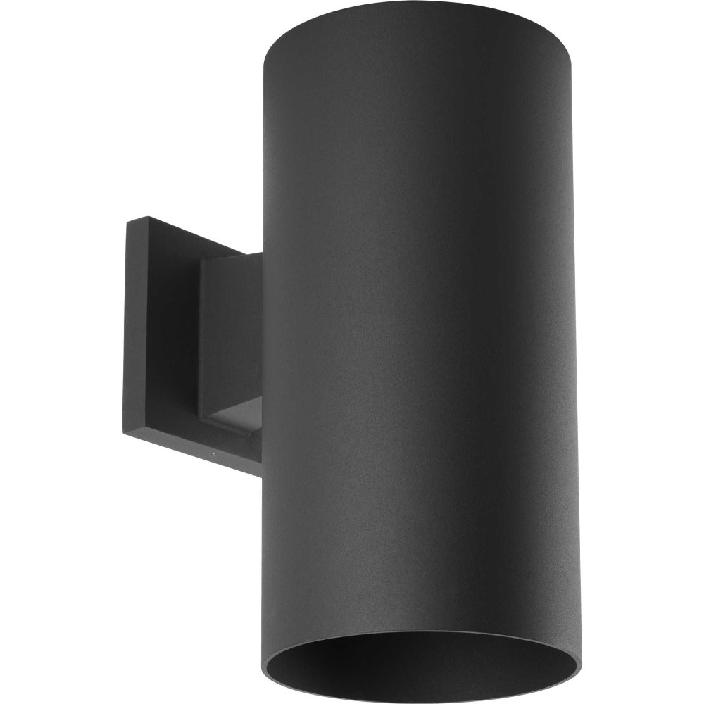 Progress Lighting-P5641-31/30K-Cylinder - Outdoor Light - 1 Light - in Modern style - 6 Inches wide by 12 Inches high Black LED Metallic Gray Finish withMetal Shade