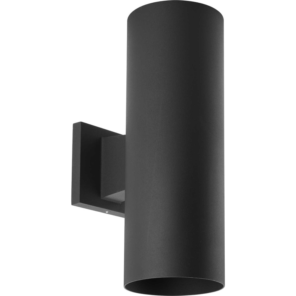 Progress Lighting-P5675-31/30K-Cylinder - Outdoor Light - 2 Light in Modern style - 5 Inches wide by 14 Inches high Black LED Antique Bronze Finish withMetal Shade