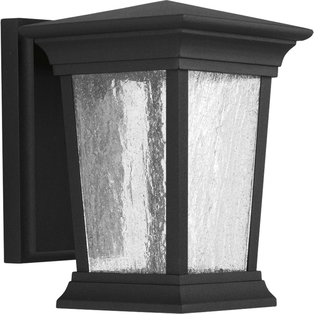 Progress Lighting-P6067-3130K9-Arrive LED - 8.75 Inch Height - Outdoor Light - 1 Light - Line Voltage - Wet Rated   Black Finish with Clear Seeded Glass