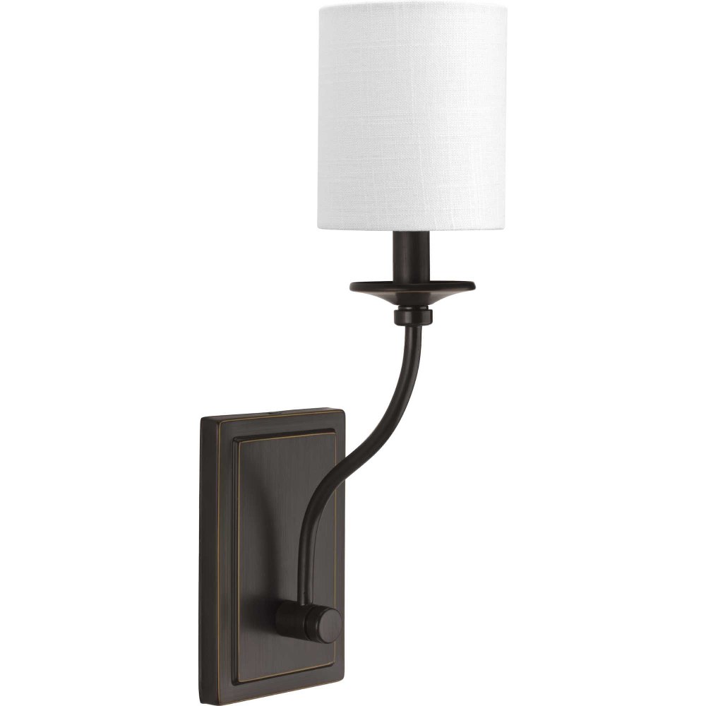 Progress Lighting-P710018-020-Bonita - Wall Sconces Light - 1 Light in Luxe and New Traditional and Transitional style - 4.5 Inches wide by 17.13 Inches high Antique Bronze  Antique Bronze Finish with