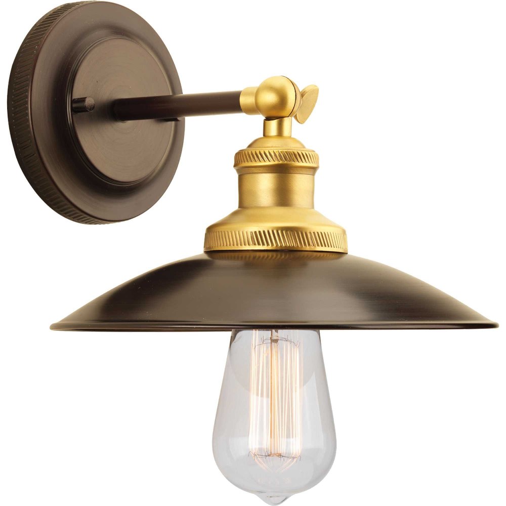 Progress Lighting-P7156-20-Archives - Wall Sconces Light - 1 Light in Farmhouse style - 9 Inches wide by 7 Inches high Antique Bronze  Antique Nickel Finish