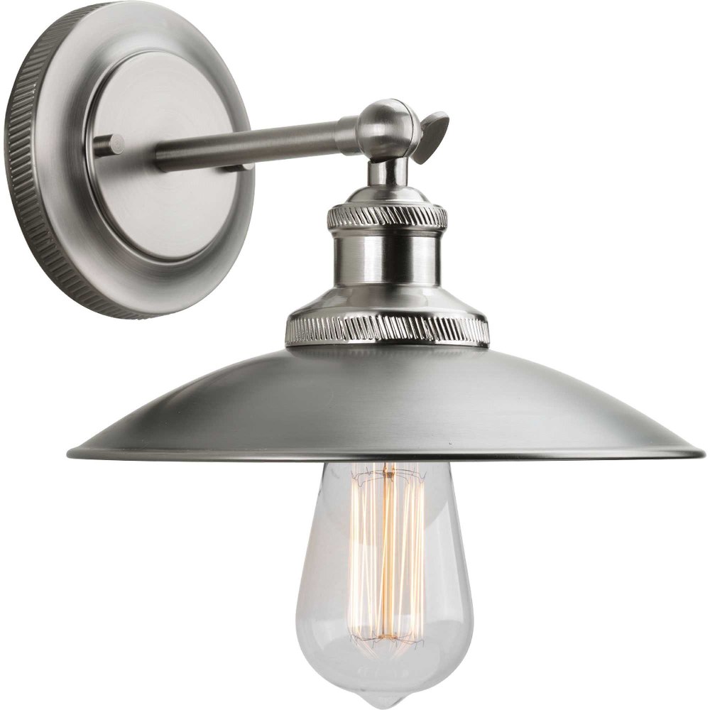 Progress Lighting-P7156-81-Archives - Wall Sconces Light - 1 Light in Farmhouse style - 9 Inches wide by 7 Inches high Antique Nickel  Antique Nickel Finish